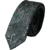 Dolce & Gabbana Green Floral Pattern 100% Silk Adjustable Men Tie In Green