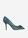 Dolce & Gabbana Lace Stiletto Heel Pumps Crystal Embellishments