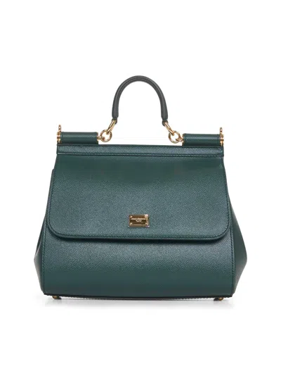 Dolce & Gabbana Green Large Sicily Handbag