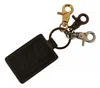 Dolce & Gabbana Green Leather D&g Logo Metal Ring Hook Keyring Men's Keychain In Green
