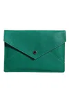 Dolce & Gabbana Green Leather Handbag Clutch Mini Purse Pouch Tablet Women's Case In Green