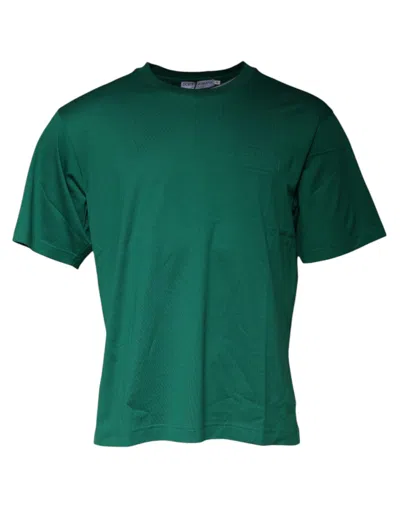 Dolce & Gabbana Green Logo Crew Neck Short Sleeves Men's T-shirt