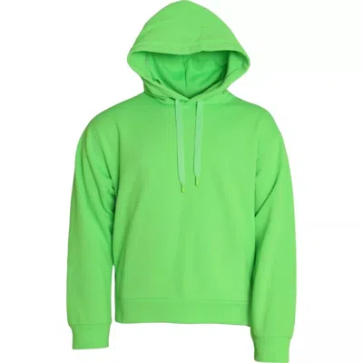 Pre-owned Dolce & Gabbana Green Logo Hooded Pullover Sweatshirt Men's Sweater ()