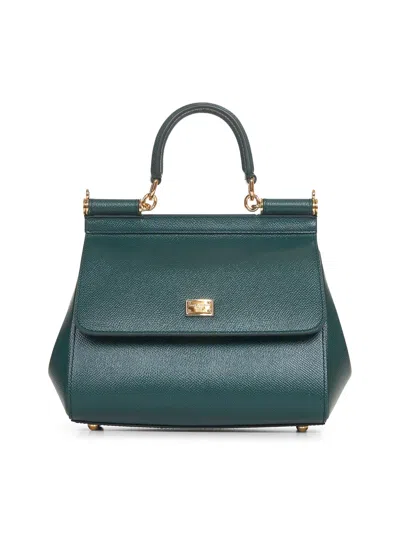 Dolce & Gabbana Green Medium Sicily Handbag