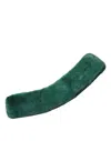 Dolce & Gabbana Green Mink Fur Collar Women Neck Wrap Scarf In Green