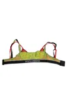 Dolce & Gabbana Green Nylon Soft Cup Balconnet Bra Underwear In Green