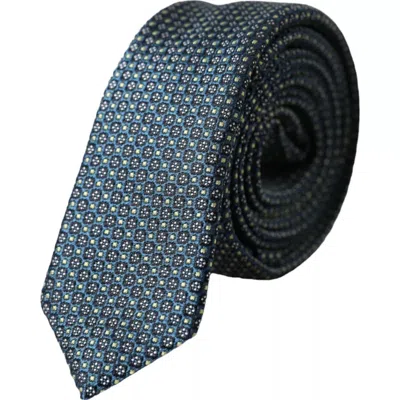 Dolce & Gabbana Patterned 100% Silk Adjustable Men Men's Tie In Green