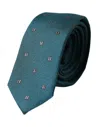Dolce & Gabbana Green Patterned Silk Adjustable Men Tie In Green