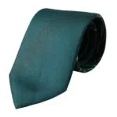 Dolce & Gabbana Green Printed 100% Silk Adjustable Men Men's Tie In Dark Green