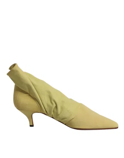 Pre-owned Dolce & Gabbana Green Sock Style Heels Ankle Boots Women's Shoes ()