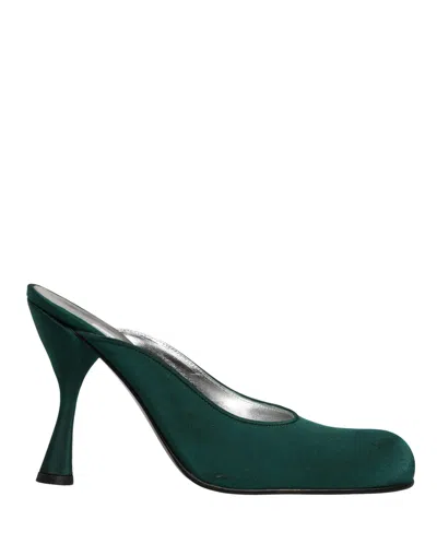 Pre-owned Dolce & Gabbana Green Suede Leather High Heel Pumps Women's Shoes ()