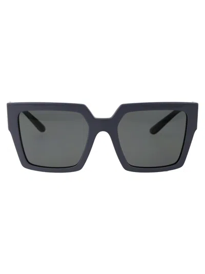 Dolce & Gabbana Grey Acetate Sunglasses In Black
