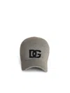 DOLCE & GABBANA DOLCE & GABBANA GREY CASHMERE CAP