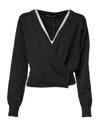 Dolce & Gabbana Grey Cashmere Deep V-neck Pullover Sweater In Black
