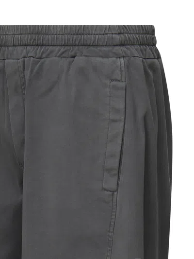 Dolce & Gabbana Grey Cotton Bermuda Shorts With Logo