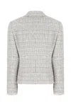 Dolce & Gabbana Tailored Jacket With Button Detailing And Frayed Edges In Quadri Check