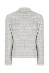 Dolce & Gabbana Tailored Jacket With Button Detailing And Frayed Edges In Quadri Check