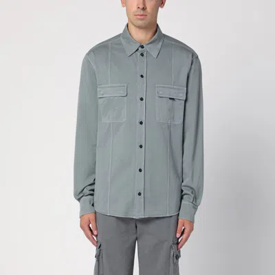 DOLCE & GABBANA DOLCE&GABBANA GREY COTTON OVER SHIRT