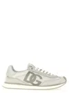 Dolce & Gabbana Cushion Sneaker In Mixed Materials Color White In Grey