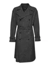 Dolce & Gabbana Dolce&gabbana Grey Wool Double-breasted Coat Men In Gray