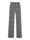 Dolce & Gabbana Grey Flared Pants With High Waist In Wool And Cashmere Woman