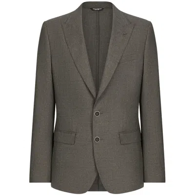 Dolce & Gabbana Jackets Gray In Brown
