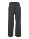 Dolce & Gabbana Cotton Wide-leg Sweatpants Zipper Pocket In Grey