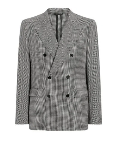 Dolce & Gabbana Grey Lana Clothing Jackets In Gray