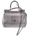 Dolce & Gabbana Grey Leather Handbag Sicily (authentic Pre-loved)