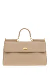 Dolce & Gabbana Grey Leather My Sicily Handbag