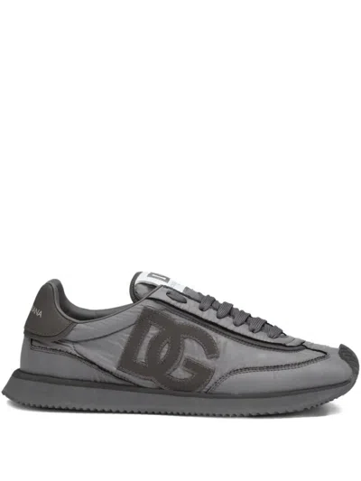 DOLCE & GABBANA GREY LOGO SNEAKERS