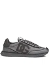Dolce & Gabbana Cushion Nylon Sneakers Rubber Sole In Gray