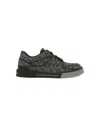 DOLCE & GABBANA GREY NEW ROMA SNEAKERS IN CALF LEATHER