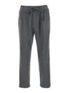 Dolce & Gabbana Trousers Tailored Herringbone Pattern In Gray