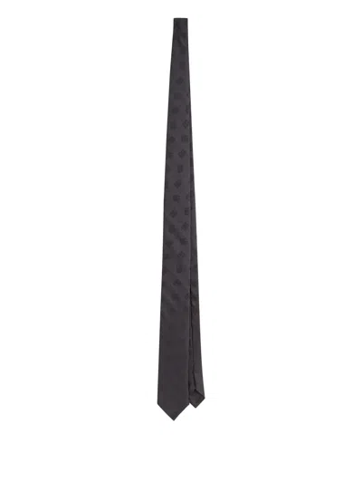 DOLCE & GABBANA DOLCE & GABBANA GREY SILK NECKTIE