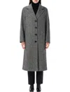Dolce & Gabbana Single-breasted Herringbone Wool Coat