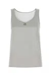 Dolce & Gabbana Stretch Satin Tank Top With Metal Embellishment