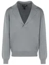 Dolce & Gabbana Grey Virgin Wool Sweater Men In Grey
