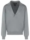 Dolce & Gabbana Grey Virgin Wool Sweater Men In Grey