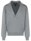 Dolce & Gabbana Grey Virgin Wool Sweater Men In Gray