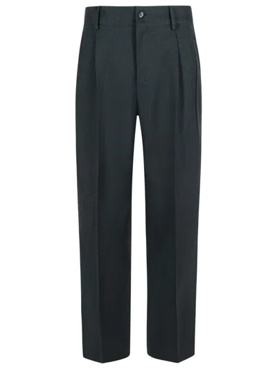 DOLCE & GABBANA DOLCE & GABBANA GREY VIRGIN WOOL TROUSERS