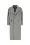 Dolce & Gabbana Grey Single Breasted Wool Coat In S8290