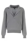 Dolce & Gabbana Long Sleeves Wool Blend Sweater In Grigiochiaro5