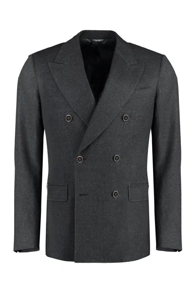 Dolce & Gabbana Sicilia Blazer Jacket In Grey