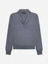Dolce & Gabbana Grey Wool Logo Embroidered Sweater