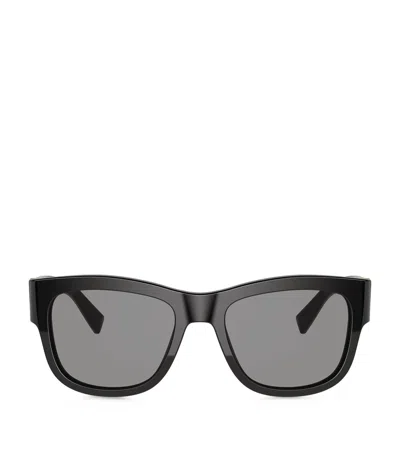Dolce & Gabbana Gros Grain Domenico Sunglasses In Black
