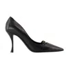 Dolce & Gabbana 90mm Leather Pumps With Pointed Toes In Black