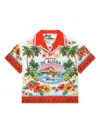 Dolce & Gabbana Gtaphic-print Cotton Shirt In White