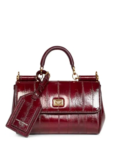 Dolce & Gabbana Hagfish Leather Mini Bag In Black