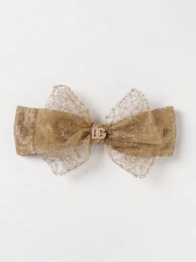 Dolce & Gabbana Hair Clip Kids  In Brown